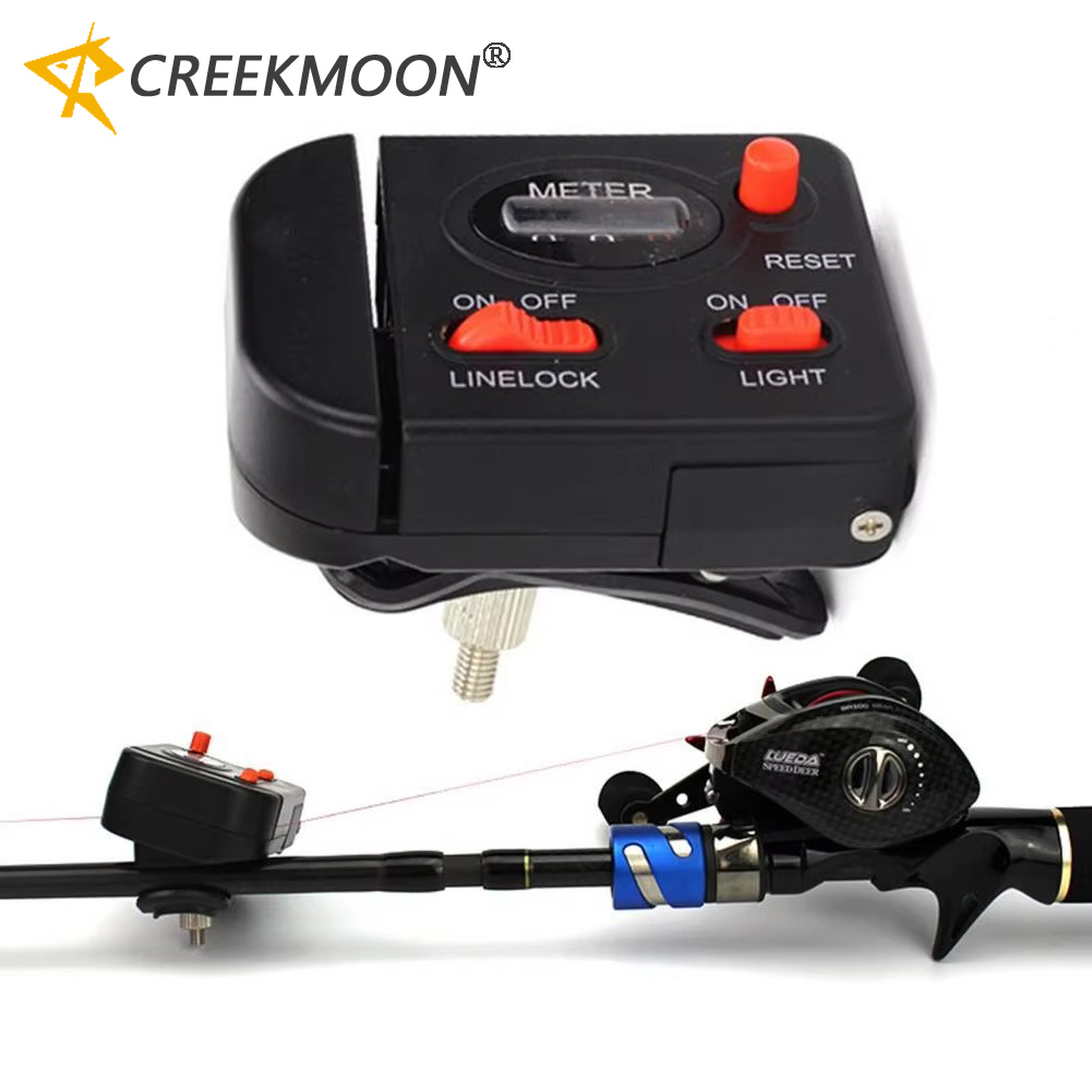 Fishing Depth Finder - Penghitung Kabel Pancing Digital 0-99.9M, Penjepit