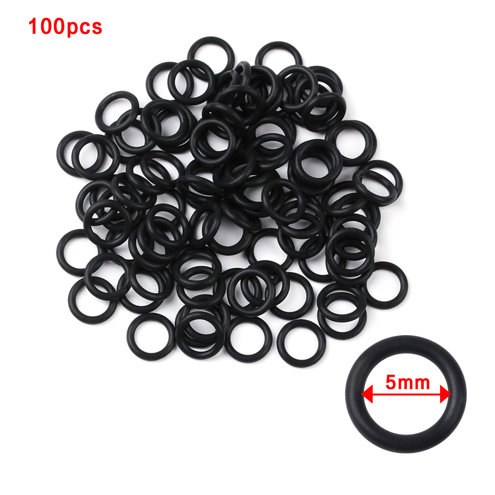 Bite Indicator - 100 Pcs Hitam Karet Cincin Seal