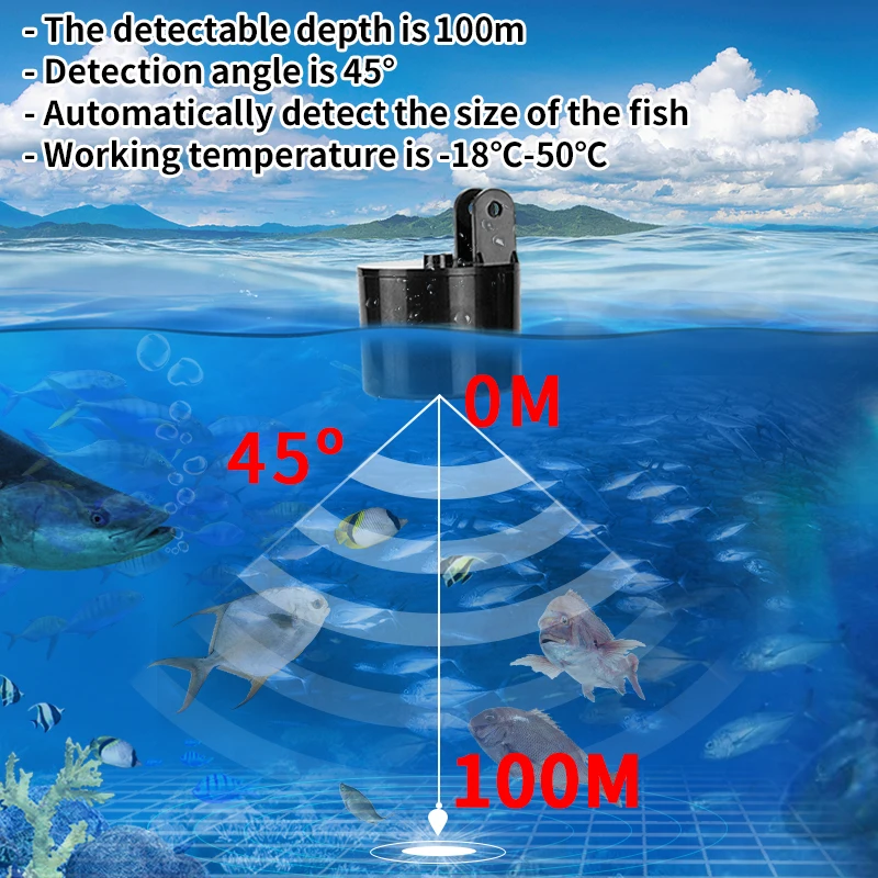 Alarm 100M Sonar Portabel Penc - Fish Finder Portable ulasan dan harga