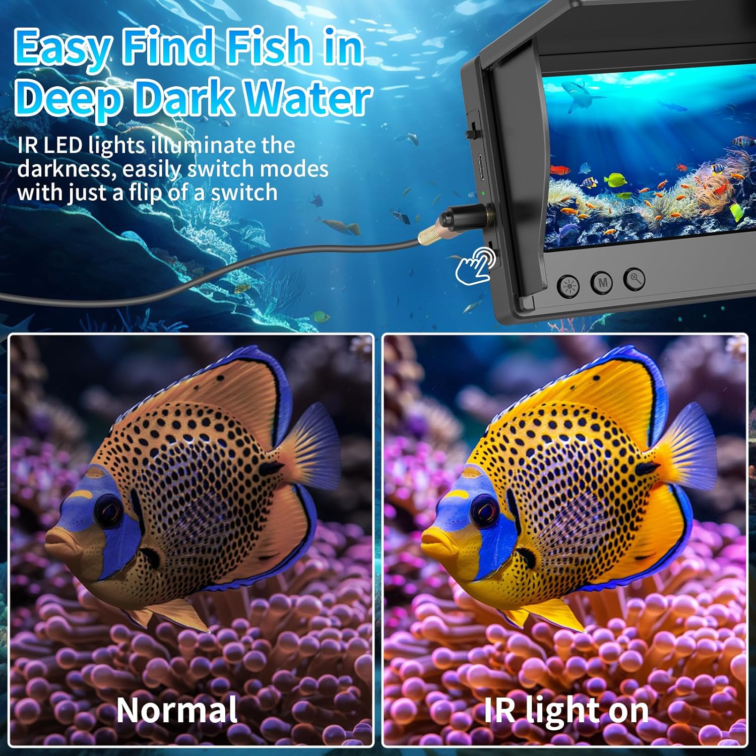 Pencari Kedalaman Ikan Portabe - Fish Finder Portable ulasan dan harga
