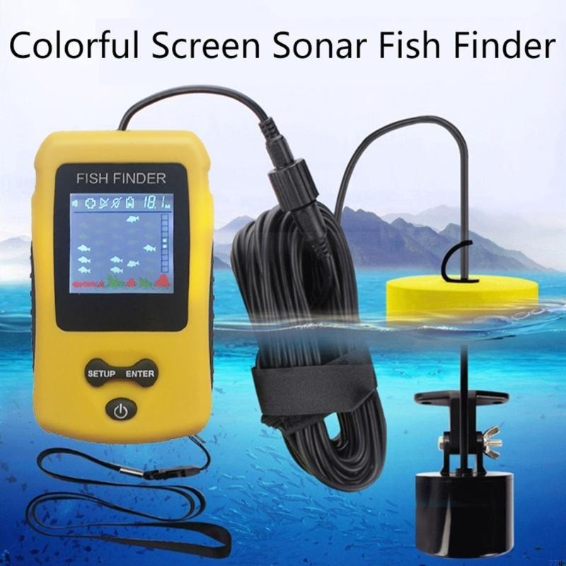 77HC Portabel Sonar Fish Fishs - Fish Finder Portable ulasan dan harga