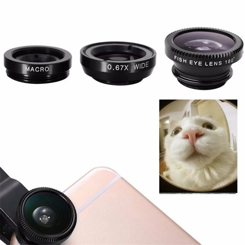 Lensa Ponsel Fisheye 3 in 1 0. - Fishing Camera ulasan dan harga