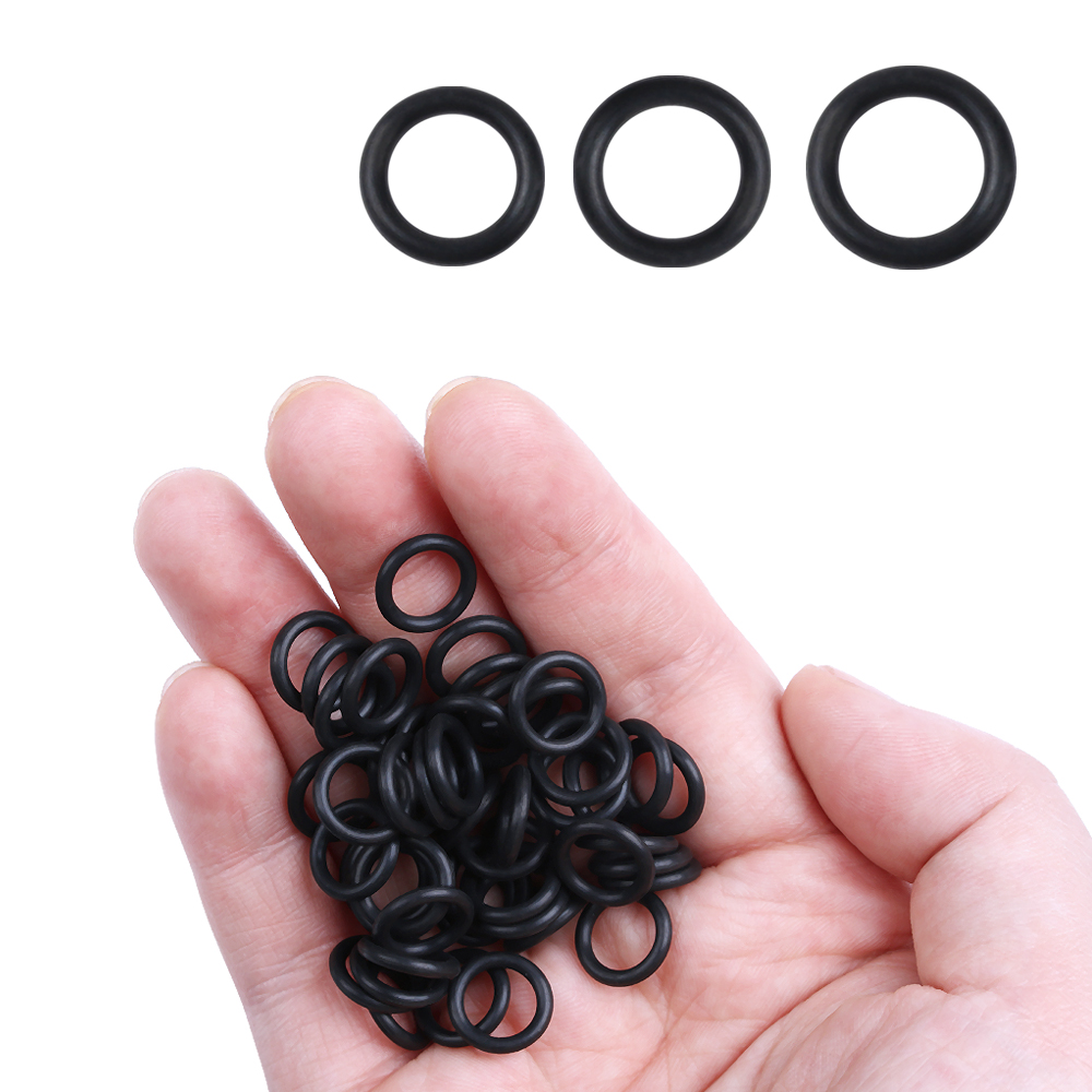 100 Pcs Hitam Karet Cincin Sea - Bite Indicator ulasan dan harga