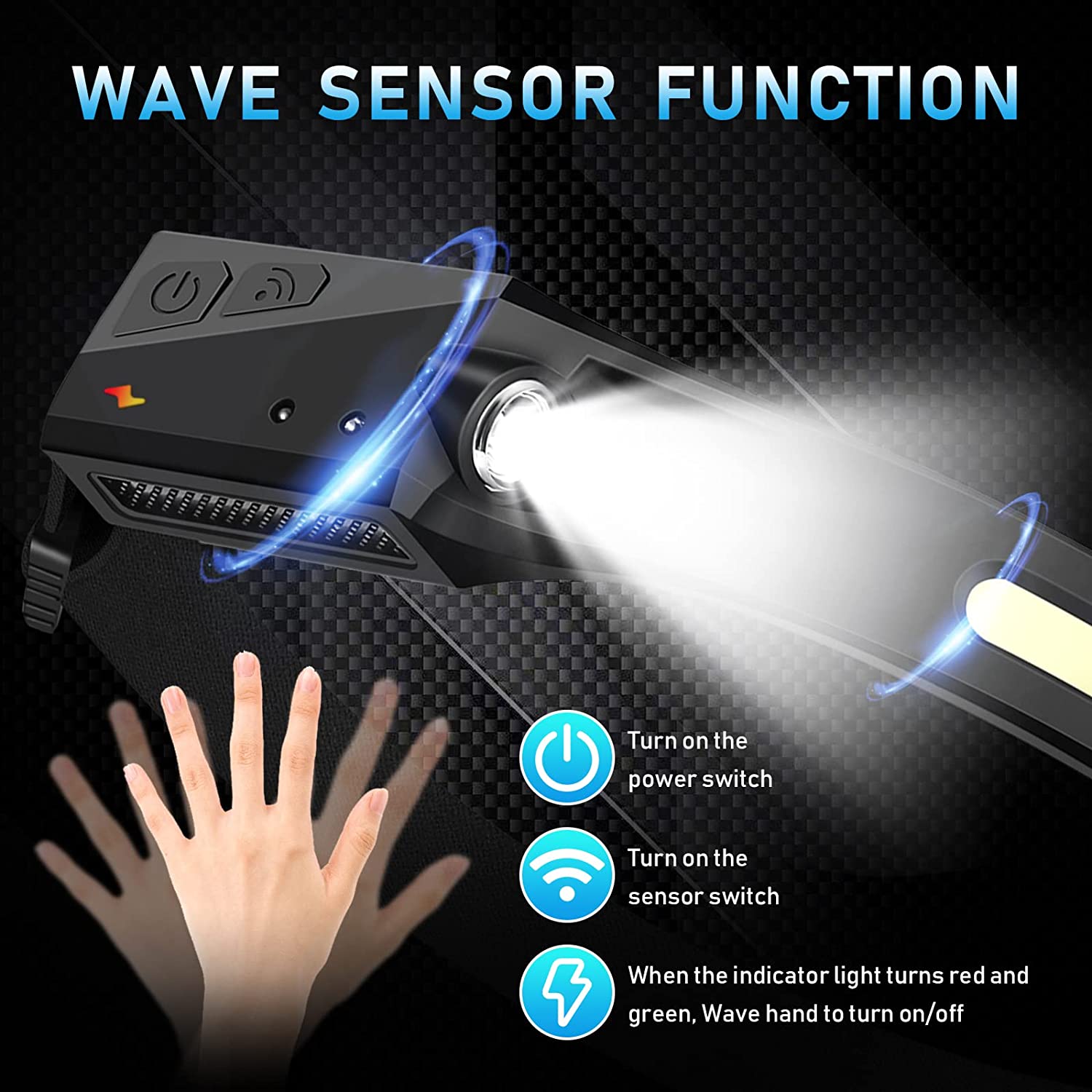 Lampu Depan Sensor LED Senter  - Fish Finder Battery ulasan dan harga