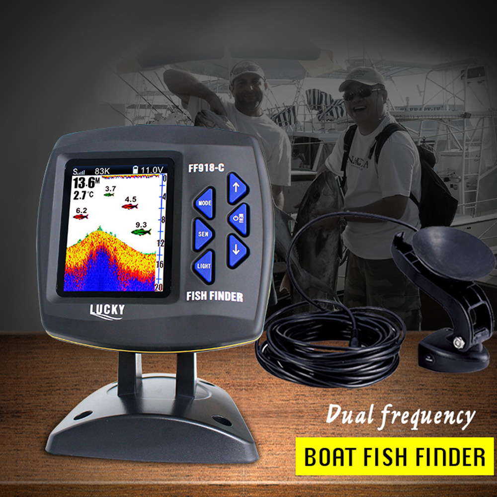 Pencari ikan kabel frekuensi g - Fishing Depth Finder ulasan dan harga