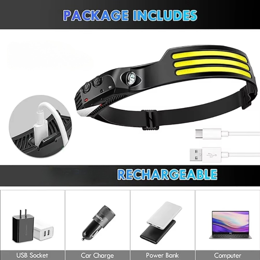 Lampu Depan Induksi LED COB La - Fish Finder Battery ulasan dan harga