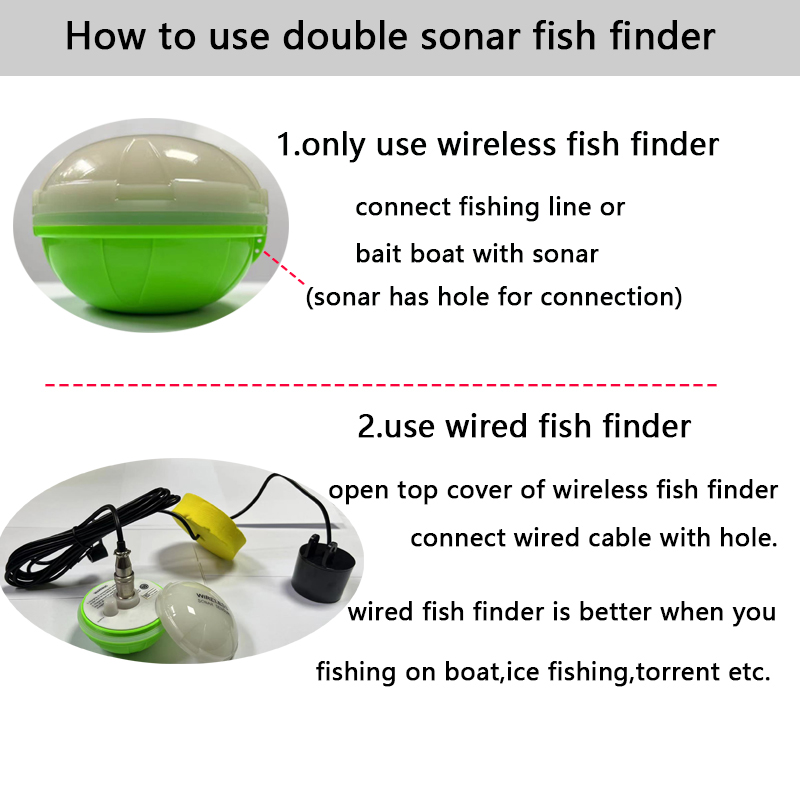 Pencari Ikan Sonar Nirkabel Bl - Fish Finder Portable ulasan dan harga